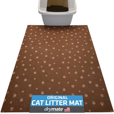 Waterproof mat outlet under litter box